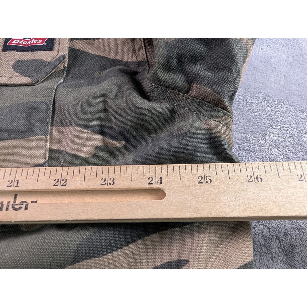 Dickies Mens Camo Hooded Shirt Jacket 2XL Quilted Lining Canvas Workwear Coat - Picture 12 of 12